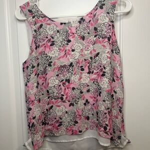 Pendleton Pink and Gray Sleeveless Tank Top S